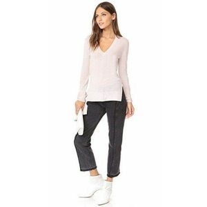 Brochu Walker Demi Merino Wool V-Neck Pullover Sweater